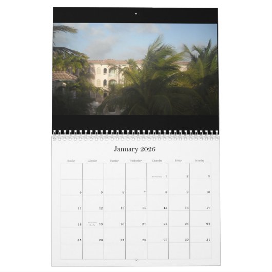 Visie van Aruba Kalender (Jan 2026)