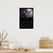 Visie van de Hawk 2011 Art Calendar-Poster Poster (Keuken)