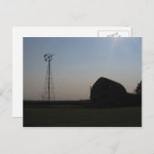 Visie van de South Dakota prairie Briefkaart (Voorkant / Achterkant)