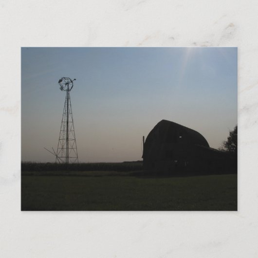 Visie van de South Dakota prairie Briefkaart (Voorkant)