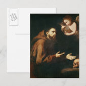 Visie van de St. Francis van Assisi Briefkaart (Voorkant / Achterkant)