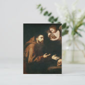 Visie van de St. Francis van Assisi Briefkaart (Staand voorkant)