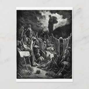 Visie van de vallei van het briefkaart van droge B