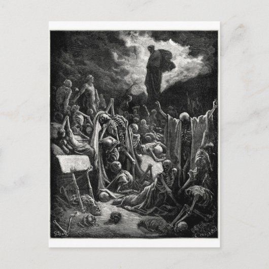 Visie van de vallei van het briefkaart van droge B (Voorkant)