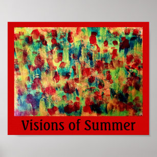 Visie van de zomer poster
