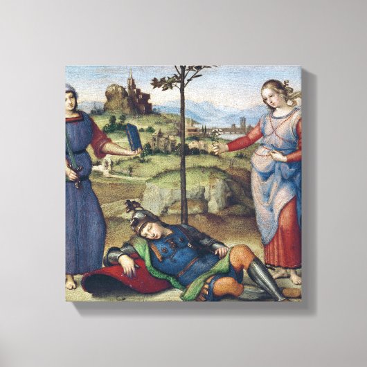 Visie van een Knight, c.1504 Canvas Afdruk (Voorkant)