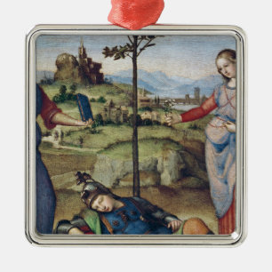 Visie van een Knight, c.1504 Metalen Ornament