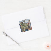 Visie van een Knight, c.1504 Vierkante Sticker (Envelop)