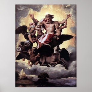 Visie van Ezekiel - Raphaël - c1518 Poster