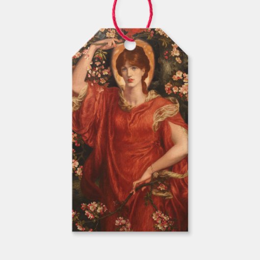 Visie van Fiammetta (Dante Gabriel Rossetti) Cadeaulabel (Voorkant)