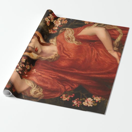 Visie van Fiammetta (Dante Gabriel Rossetti) Cadeaupapier (Uitgerold)