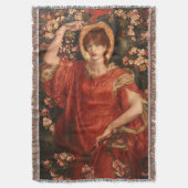 Visie van Fiammetta (Dante Gabriel Rossetti) Deken (Voorkant Verticaal)