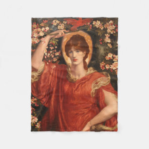 Visie van Fiammetta (Dante Gabriel Rossetti) Fleece Deken