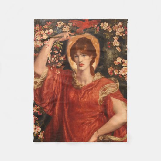 Visie van Fiammetta (Dante Gabriel Rossetti) Fleece Deken (Voorkant)