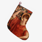 Visie van Fiammetta (Dante Gabriel Rossetti) Grote Kerstsok (Voorkant (Hangend))