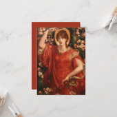 Visie van Fiammetta (Dante Gabriel Rossetti) Kaart (Voorkant / Achterkant in situ)