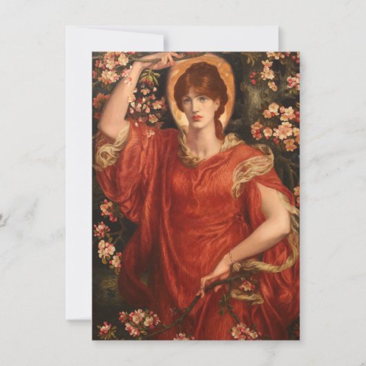 Visie van Fiammetta (Dante Gabriel Rossetti) Kaart (Voorkant)