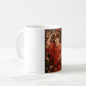 Visie van Fiammetta (Dante Gabriel Rossetti) Koffiemok (Voorkant links)