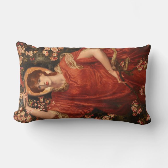 Visie van Fiammetta (Dante Gabriel Rossetti) Kussen (Voorkant)