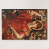 Visie van Fiammetta (Dante Gabriel Rossetti) Legpuzzel (Horizontaal)