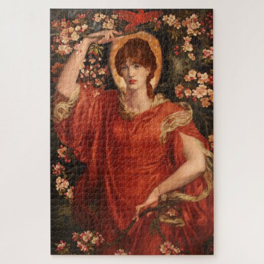 Visie van Fiammetta (Dante Gabriel Rossetti) Legpuzzel (Verticaal)