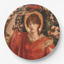 Visie van Fiammetta (Dante Gabriel Rossetti) Papieren Bordje