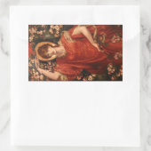 Visie van Fiammetta (Dante Gabriel Rossetti) Rechthoekige Sticker (Tas)