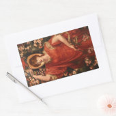 Visie van Fiammetta (Dante Gabriel Rossetti) Rechthoekige Sticker (Envelop)