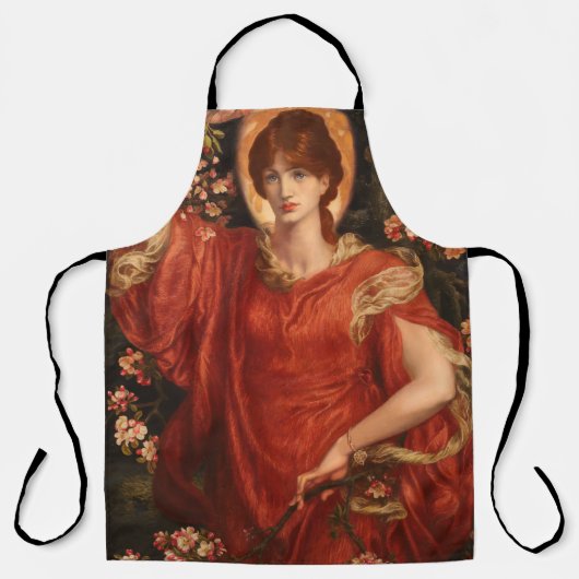 Visie van Fiammetta (Dante Gabriel Rossetti) Schort (Voorkant)