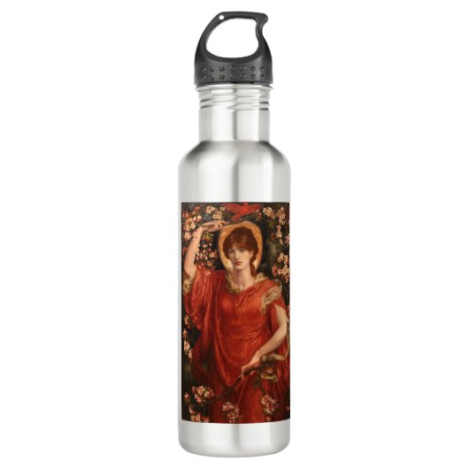 Visie van Fiammetta (Dante Gabriel Rossetti) Waterfles (Voorkant)