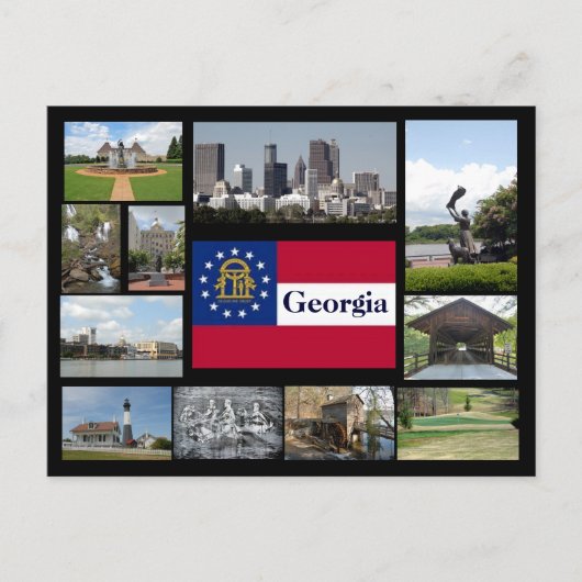 Visie van Georgië Briefkaart (Voorkant)