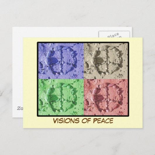Visie van het Briefkaart voor de vrede (Voorkant / Achterkant)