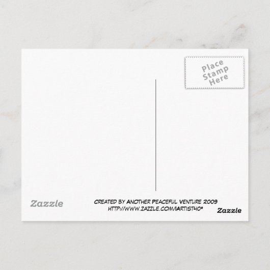 Visie van het Briefkaart voor de vrede (Achterkant)