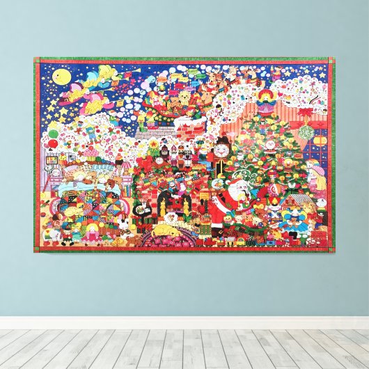 Visie van het Suikercanvas Canvas Afdruk (Insitu (Houten vloer))