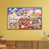 Visie van het Suikercanvas Canvas Afdruk (Insitu (Woonkamer))