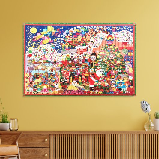 Visie van het Suikercanvas Canvas Afdruk (Insitu (Woonkamer))