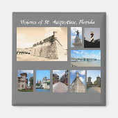 Visie van Historic St. Augustine, Florida Magneet (Voorkant)