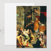 Visie van Ignatius door Peter Paul Rubens Feestdagenkaart (Voorkant / Achterkant)