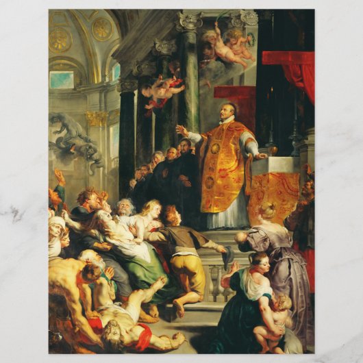 Visie van Ignatius door Peter Paul Rubens Flyer (Voorkant)