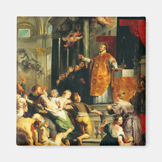 Visie van Ignatius door Peter Paul Rubens Magneet (Voorkant)