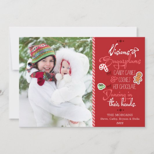 Visie van Kaarten met kerst van suikerstekkers