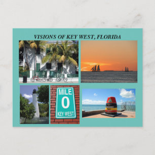 Visie van Key West, Florida Briefkaart