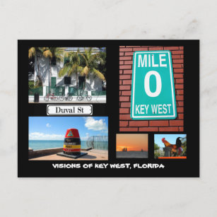 Visie van Key West, Florida Briefkaart