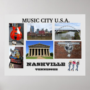 Visie van Nashville, Tennessee Poster