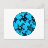 Visie van schildpadden briefkaart (Voorkant)