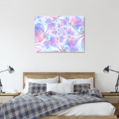 Visie van Sensetive Joy Stretched Canvas Print (Insitu (Slaapkamer))