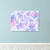 Visie van Sensetive Joy Stretched Canvas Print (Insitu (Houten vloer))