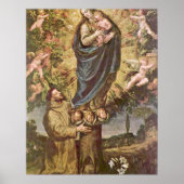 Visie van St. Francis door Vincenzo Carducci Poster (Voorkant)