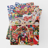 Visie van suikerstekkers die papier verpakken inpakpapier vel (In situ)