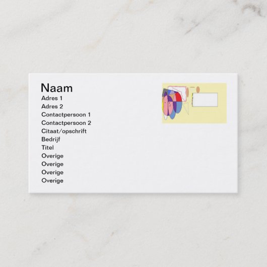 Visie Visitekaartje (Voorkant)